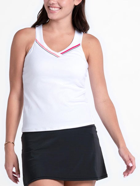 Lucky in Love Womens Glow Set Stripe Tank