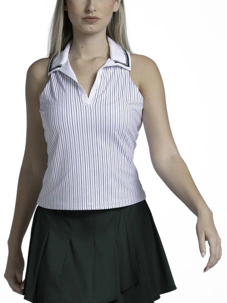 Lucky in Love Womens Preppy Ivy Classic Polo Tank