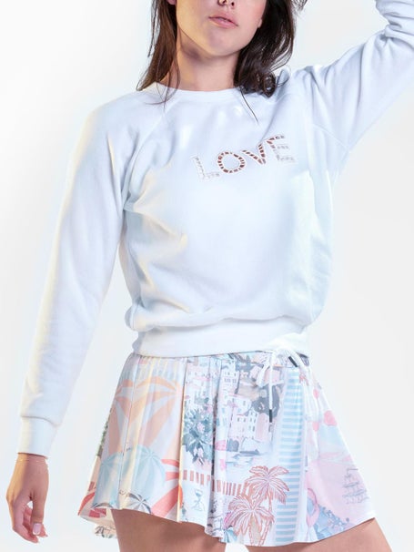 Lucky in Love Womens Riviera Breeze Love Pullover