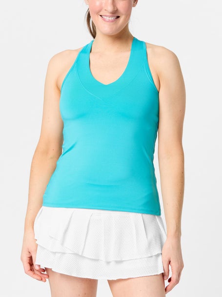 Lucky in Love V-Neck Tank with Built in Bra