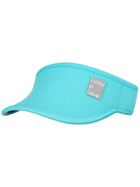 Lucky in Love Womens Waves Stretch Visor - Scuba