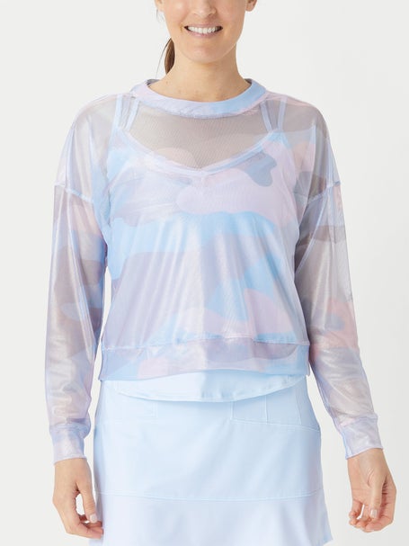 Pullover Top (white mesh)  Denise Cronwall Activewear