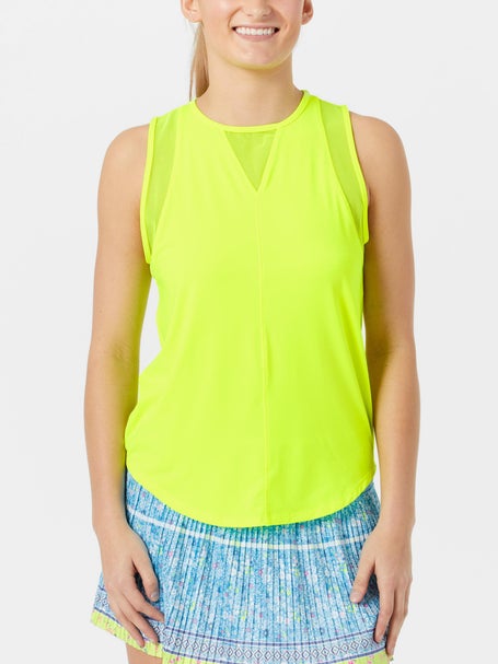 High Visibility Neon Yellow Wicking Tank for Texas Pride the Strong Athletic  Texan Performance Racerback Wicking Tank