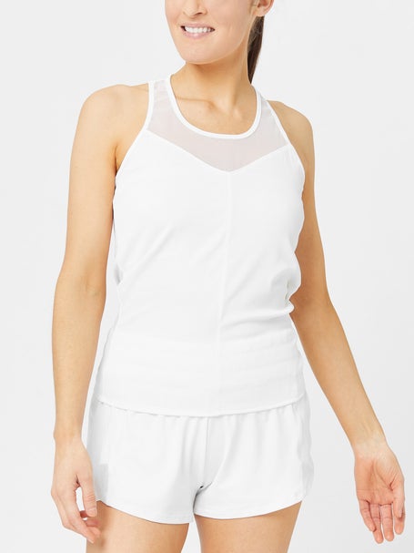 Lucky in Love Women's Core Rib Tie Back Tank - White