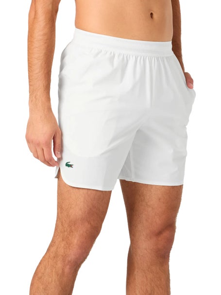 Lacoste Mens Novak Tennis Short -White