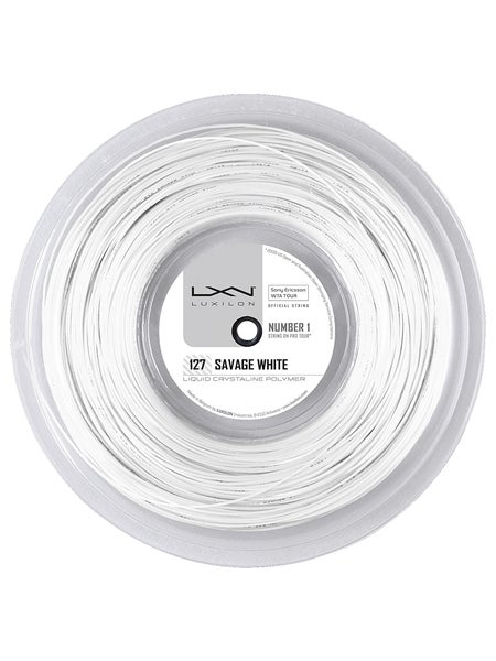 Luxilon Savage 127 White Tennis String (Reel)