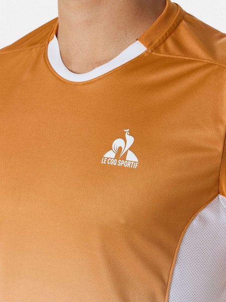 Le Coq Sportif Men's Fall Tournament Top Orange Tennis Warehouse