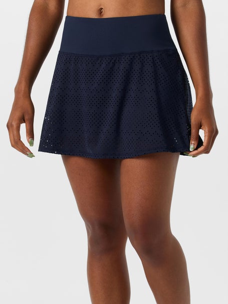 LIJA Womens Club Vibes Patina Laser Cut Skirt