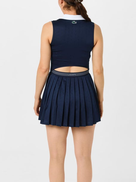 open lace back dress Lacoste Women's Heritage Ultra Dry Tennis Dress