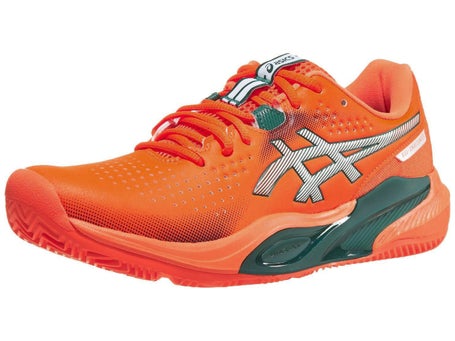 Asics Challenger 15 Padel Orange/Green Mens Shoes