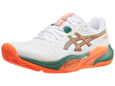 Asics Challenger 15 Padel White/Orange Mens Shoes