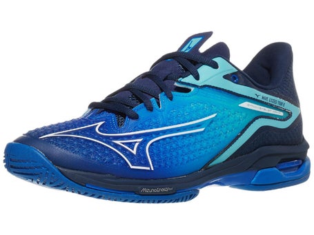 Mizuno Wave Exceed Tour 6 Mugen Blue/White Men's Shoes | Tennis Warehouse