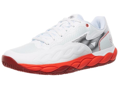 Mizuno Wave Enforce Court White/Red Men's Shoes 