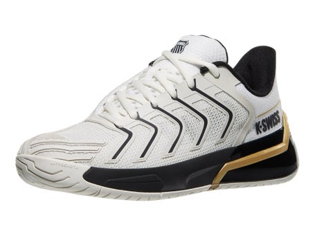 KSwiss Ultrashot 4 White/Black/Gold Mens Shoes