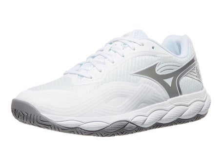 Mizuno Wave Enforce Court 2 White/Grey Womens Shoes