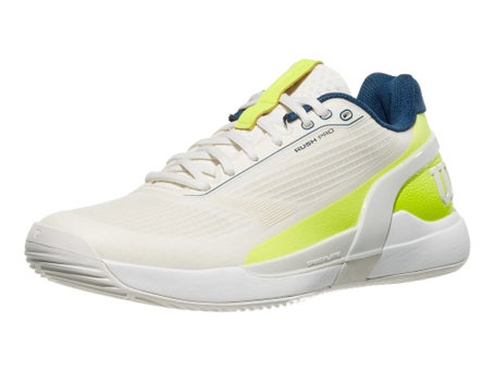 Wilson Rush Pro 5 Padel White/Yellow Mens Shoes
