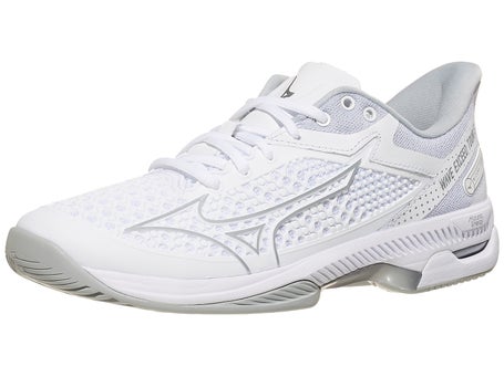 Arne Vergelijken Calligrapher Mizuno Wave Exceed Tour 5 White/Silver Women's Shoes | Tennis Warehouse