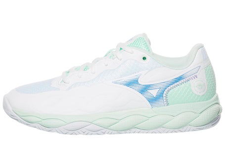 Mizuno Wave Enforce Court White/Blue Women's Shoes Tennis Warehouse