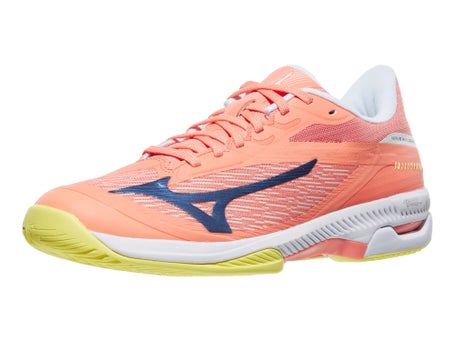 Mizuno Wave Exceed Court Coral Womens Shoes