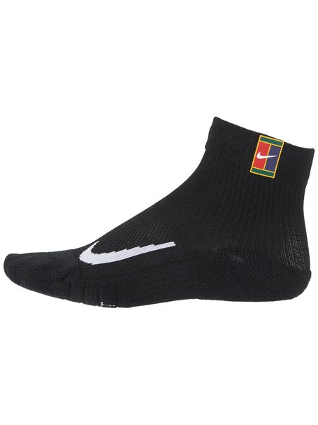 Nike Court Multiplier Cushioned Low Socks 2 Pack (White/Black)