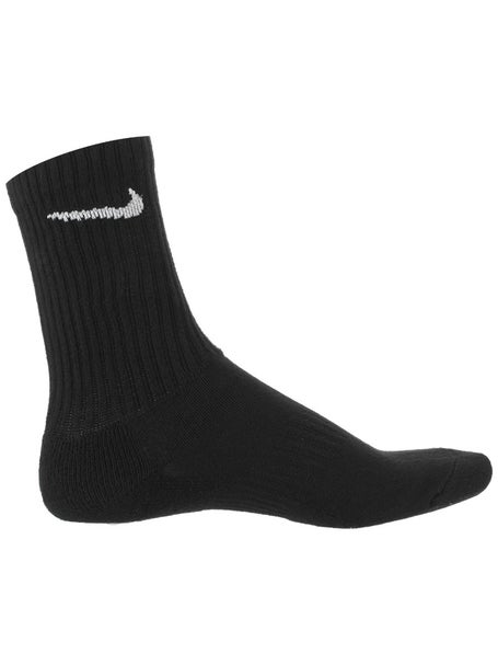 Nike Dri-Fit Cushion Sock 3-Pack Black/White | Tennis Warehouse