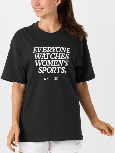 Nike Unisex Everyone Watches Women's Sports T-Shirt Tennis Warehouse