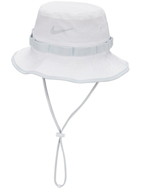 white nike bucket hat with string