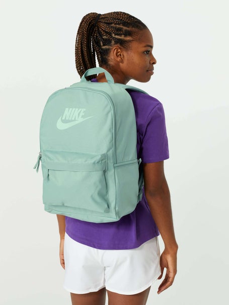 Nike Heritage cross body bag in lime green