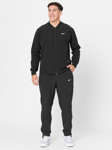 black nike slim fit tracksuit