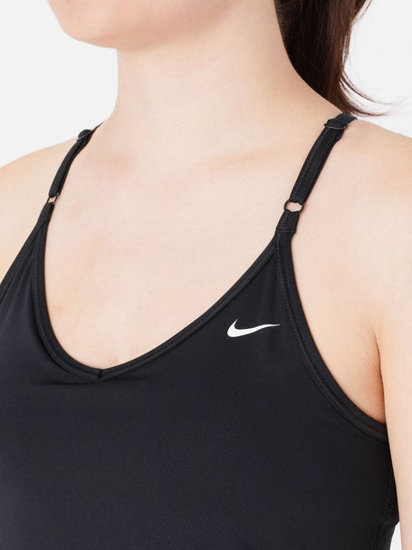 Nike Indy Logo Womens Tennis Sports Bra - Smoke Grey