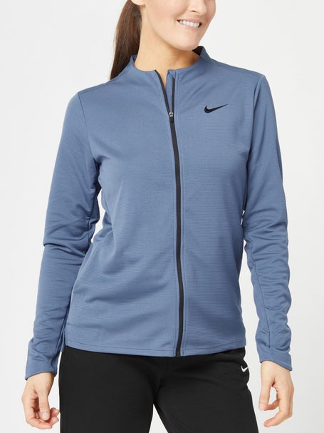 Nike Women Activewear Jacket Small Black Dri-Fit Cropped Swoosh Full Zip  Pockets