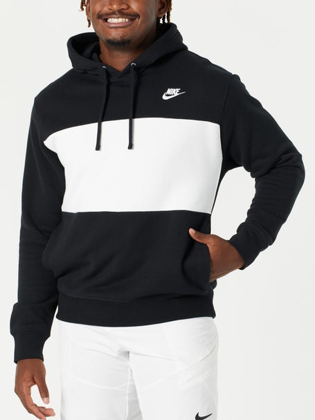 Nike Club Fleece Colorblocked Half-zip Hoodie in Gray for Men