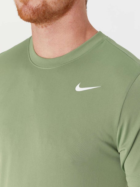 Nike Men's Olive Khaki Tech Basic Dri-FIT Polo