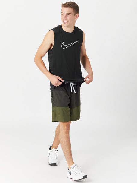 Nike DF Victory Solid Sleeveless Polo - White/Black