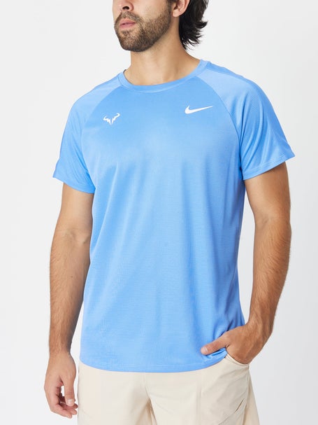 Nike Dri-FIT Heritage Men's Short-Sleeve Running Top Size Medium (Blue)