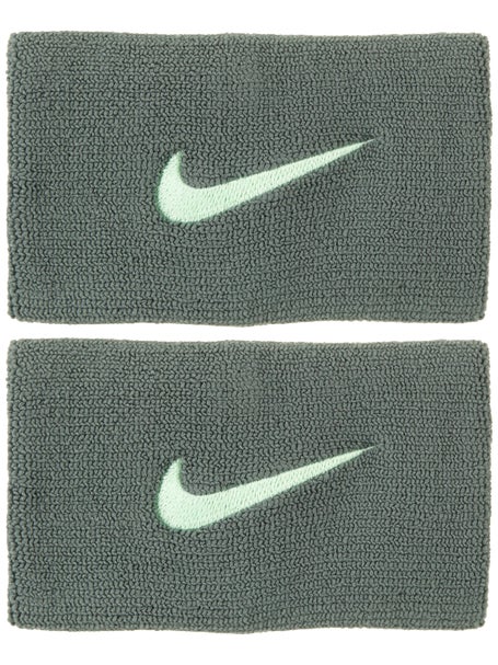Nike Tennis Premier Doublewide Wristbands Camo Green