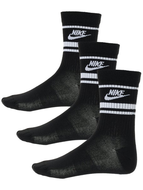 Nike Sportswear Everyday Crew Sock 3-Pack Black | Tennis Warehouse