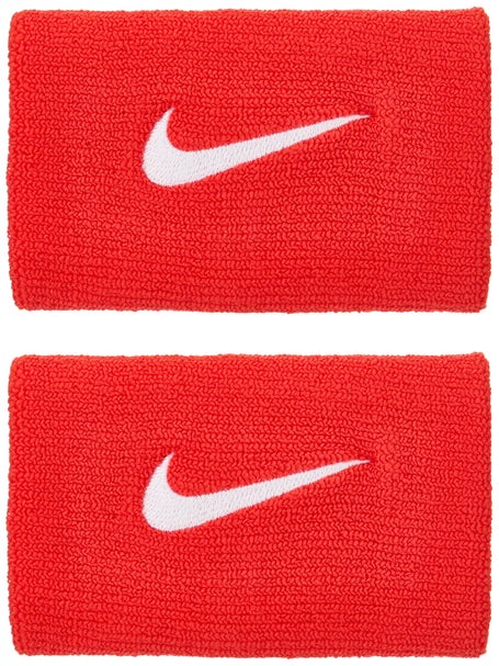 Nike Summer Premier Doublewide Wristband Chile Red/Wh