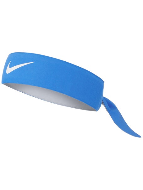 Bandeau tennis à nouer Nike Headband Premier coloris bleu clair