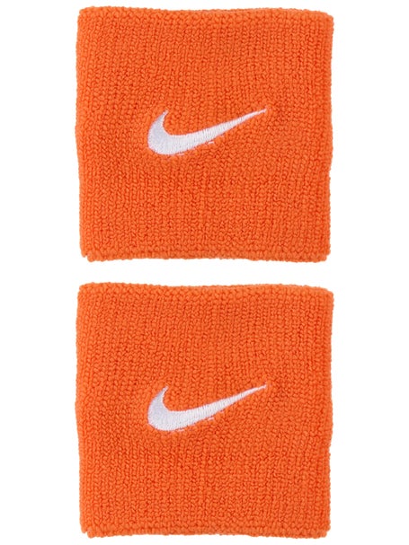 Nike Tennis Premier Singlewide Wristbands Orange/White