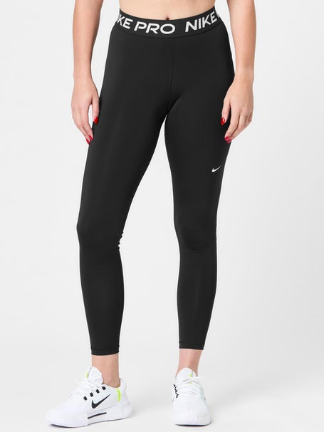  Nike Women's Pro 365 Crop Tight (Black/White, X-Small