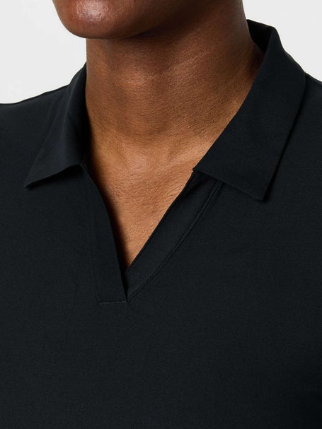 slim fit dress slacks Custom Nike Dri-FIT Embossed Tri-Blade Polo Black main image 0