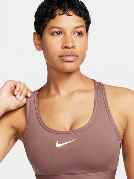 Nike Dri-FIT Slam Women's Tennis Tank - Smokey Mauve/White