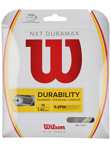 Wilson NXT 17 Gauge Natural Color Multifilament Tennis String 4-Pack (4  Sets Per Order)