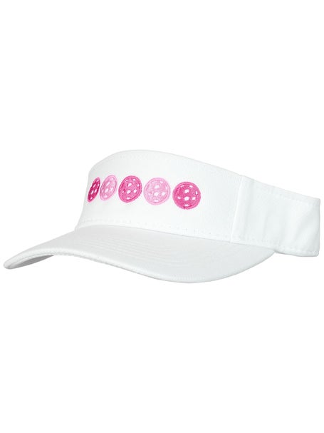 PB&Jelly 5 Pickleball Visor White/Pink