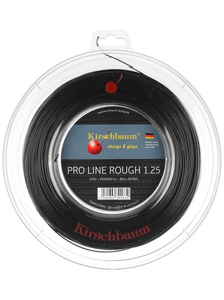 Kirschbaum Pro Line Rough 17 Gauge 1.25mm 660' 200m Tennis String Reel Black