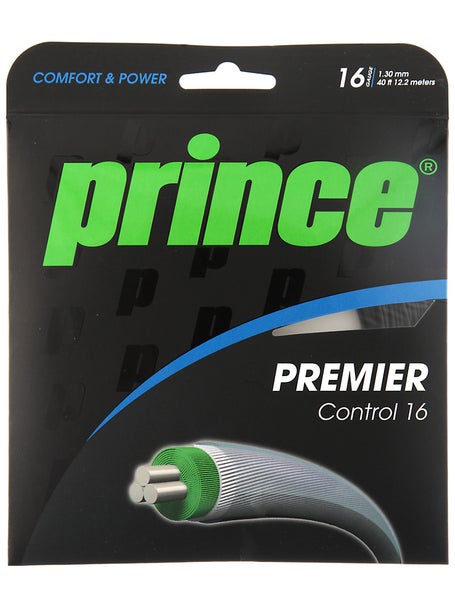 Prince Premier Control 16g Tennis String Black - 7J903-020:SET