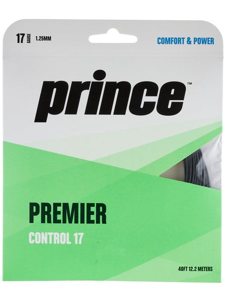 Prince Premier Control Tennis String Set-17 Gauge-Black