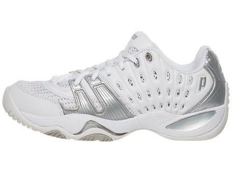 Prince T22 White/Silver Women's Shoes Tennis Warehouse
