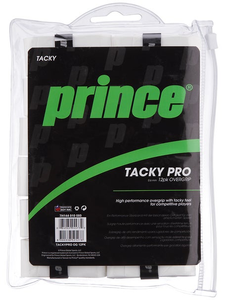 Prince Surgrip Tennis/Padel Tacky Pro 12 Unités Blanc